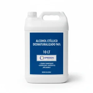 Alcohol Etílico 96% Desnaturalizado 10 Lts Oregon Chem