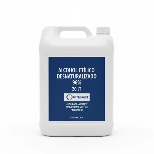 Alcohol Etílico 96% Desnaturalizado 20 Lts Oregon Chem